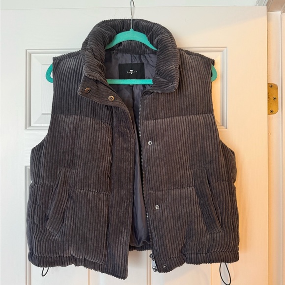 7 For All Mankind Jackets & Blazers - 7 For All Mankind Corduroy Puffer Vest
